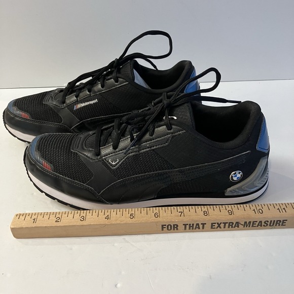 Men\'s Size 8 Puma BMW‎ M Motorsport Track Racer Black Silver
